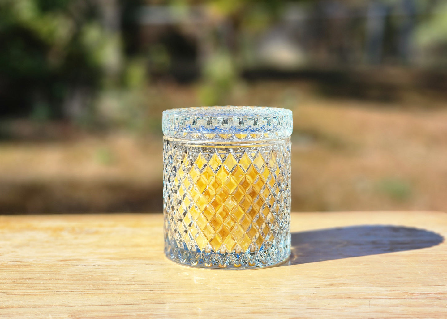 15 oz Quilted Beeswax Candle