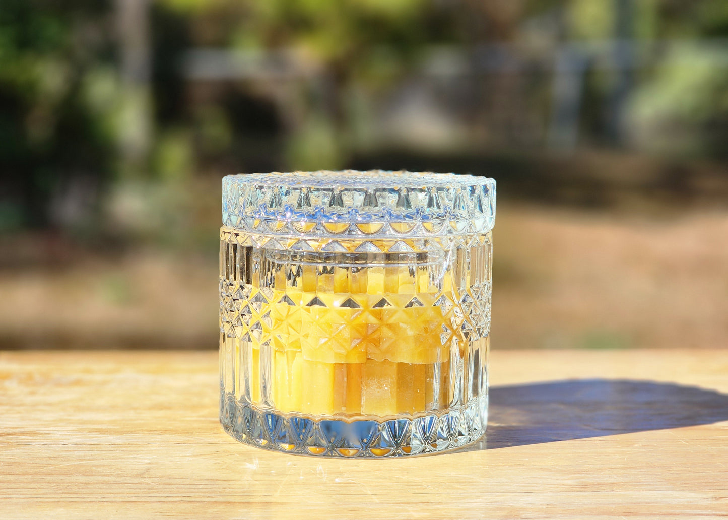 10 oz Crystal Beeswax Candle