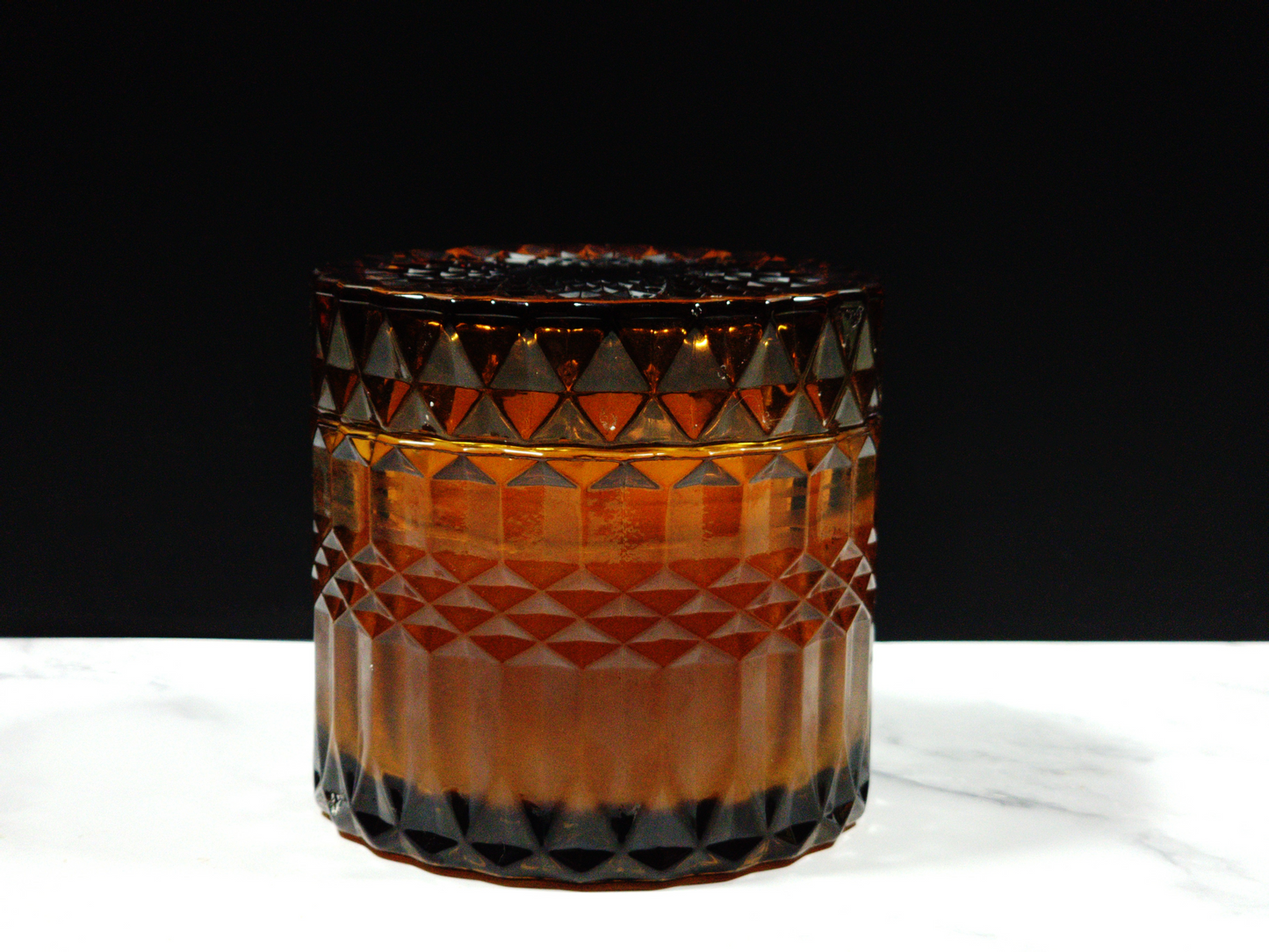 100% Pure American Beeswax Candle | Crystal Vessel 7oz