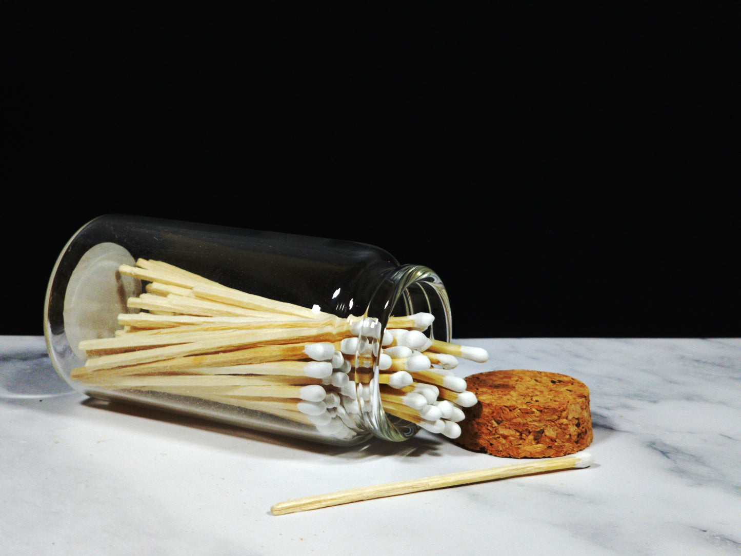 Safety Matches in Glass Jar 80 ct.