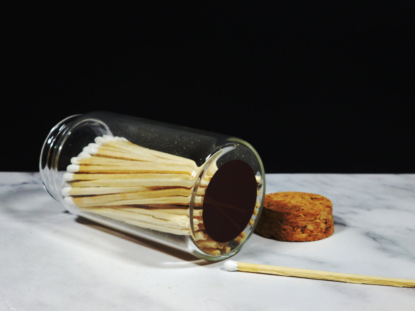 Safety Matches in Glass Jar 80 ct.