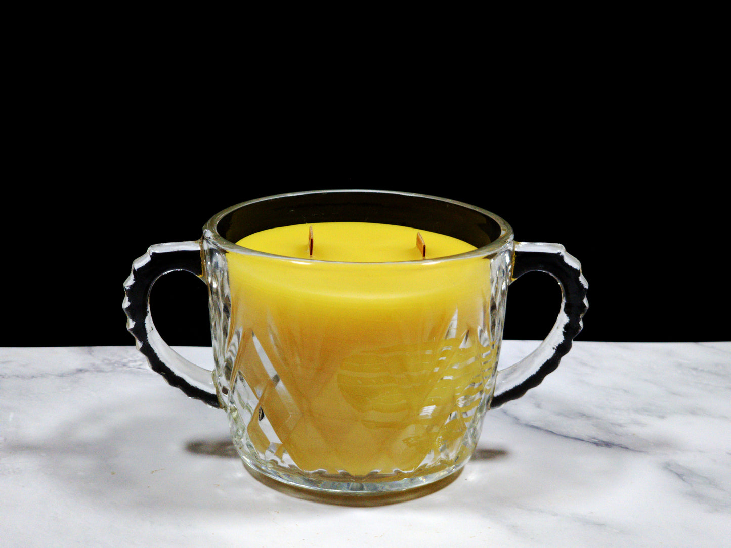 100% Pure American Beeswax Candle | Upcycled Vessel (Medium)