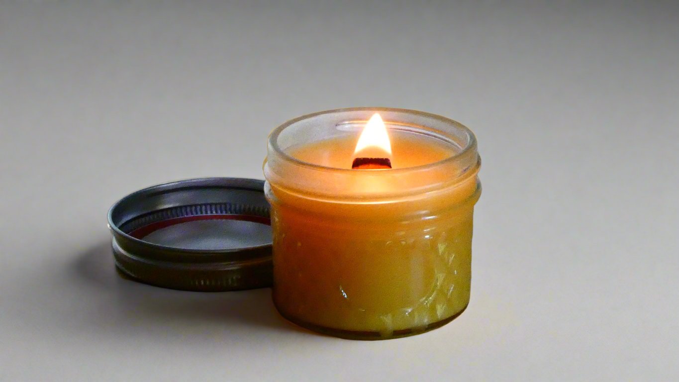 3oz Pure Beeswax Candle