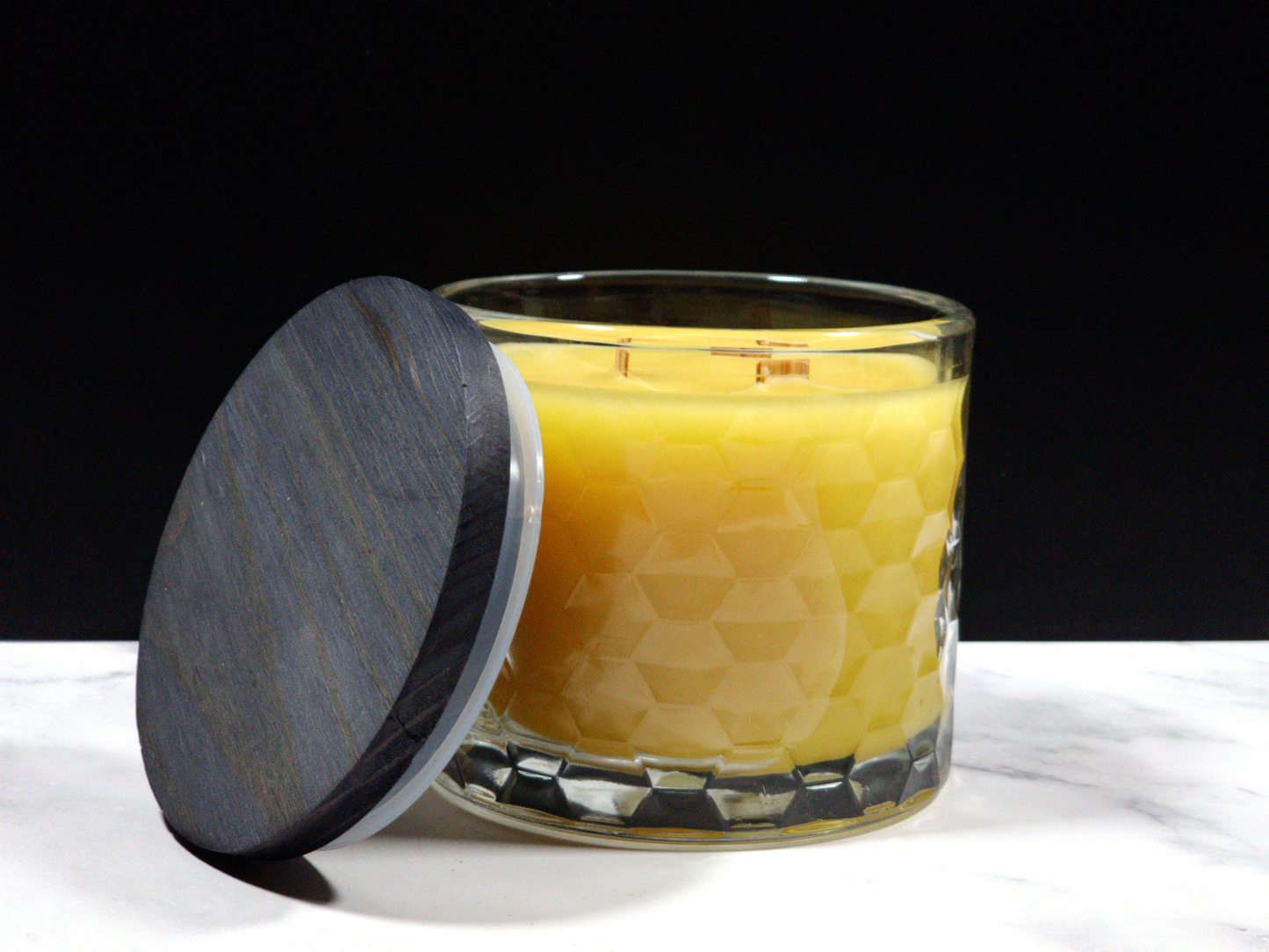 100% Pure American Beeswax Candle | Honeycomb Vessel 12oz