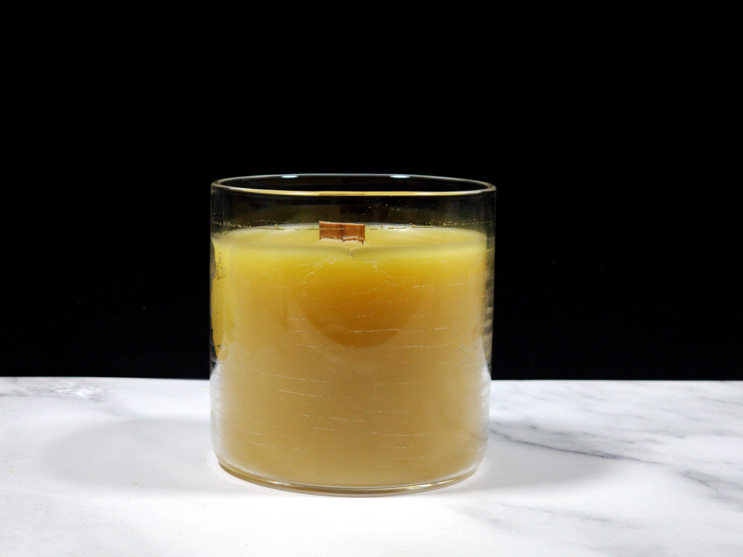 100% Pure American Beeswax Candle | Glass Refill 8oz